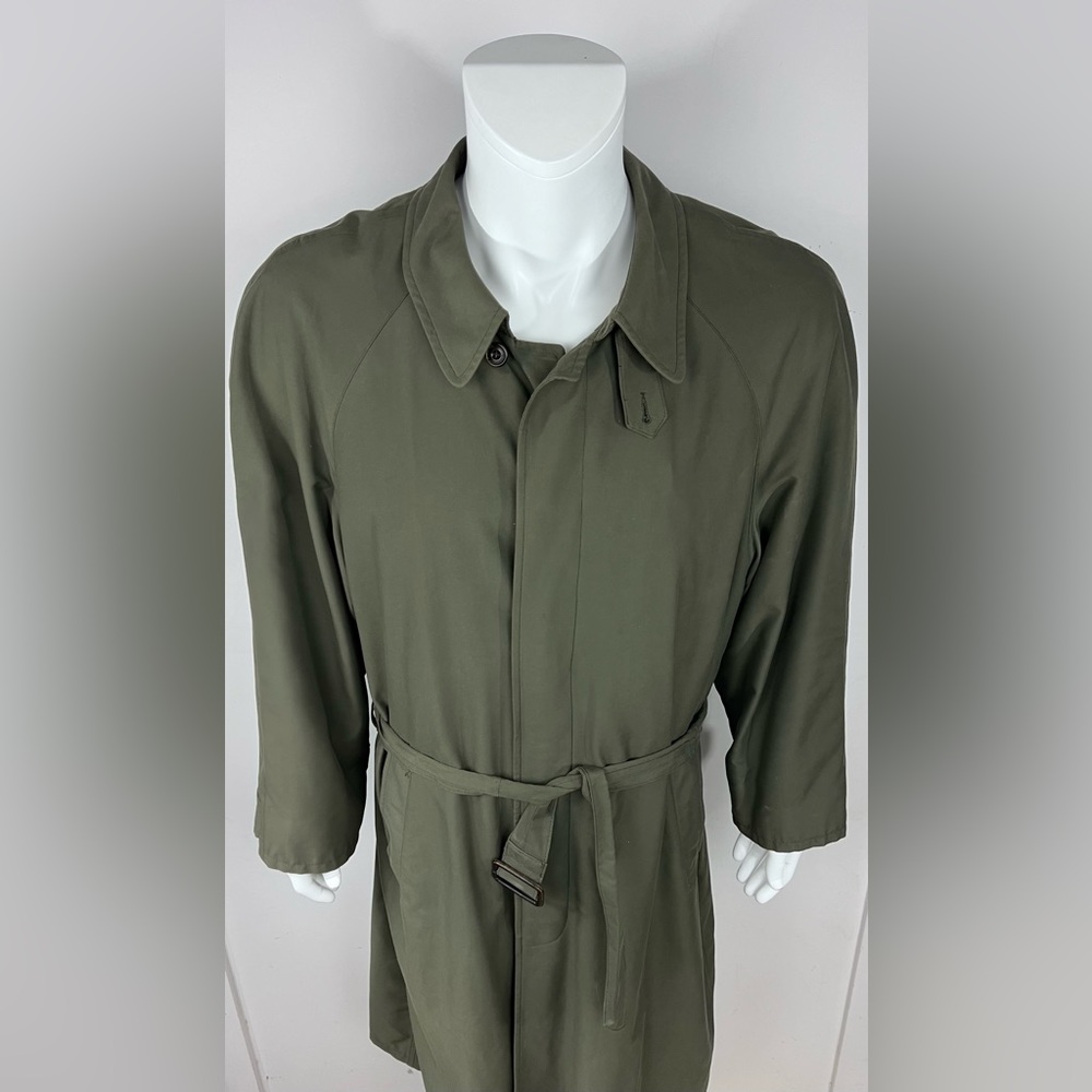 NEWPORT HARBOR, MENS LONG WINTER/RAIN COAT,REMOVABLE WOOL LINING, 44L SIZE KHAKI
